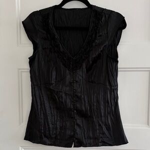 Y2K Grunge Black Women's Corset Inspired Top